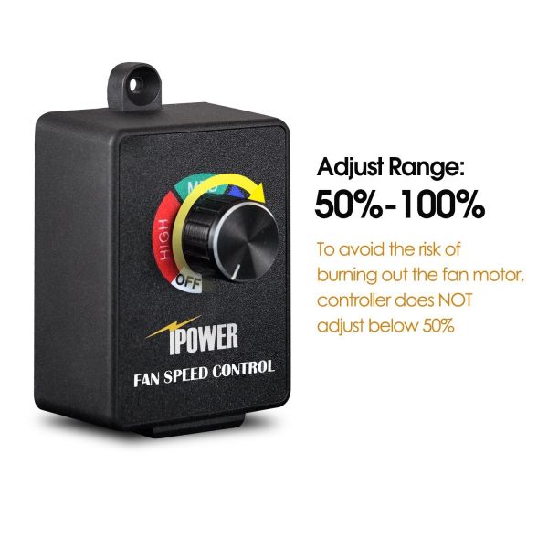 iPower Fan Speed Control Adjuster for Duct and Inline Fan 350W