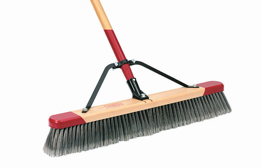 HARPER FINE SWEEP BROOM SILVR FIBER 24IN