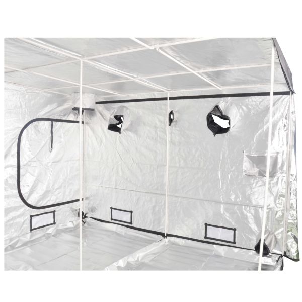 iPower 120"x120"x78" Hydroponic Water-Resistant Grow Tent with Removable Floor Tray for Indoor Seedling Plant Growing