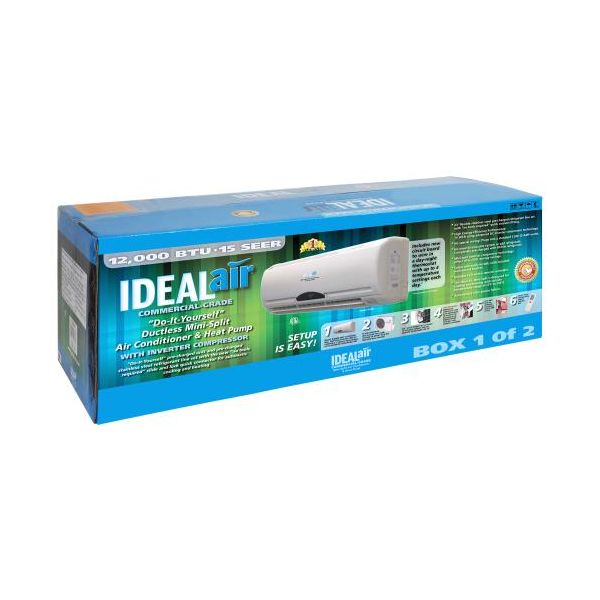 Ideal-Air Mini Split Heat Pump 12,000 BTU 15 SEER - DIY