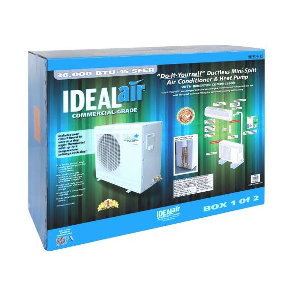 Ideal-Air Mini Split Heat Pump 36,000 BTU 15 SEER - DIY