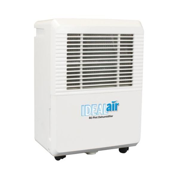 Ideal-Air Dehumidifier 50 Pint - Up to 80 Pints Per Day