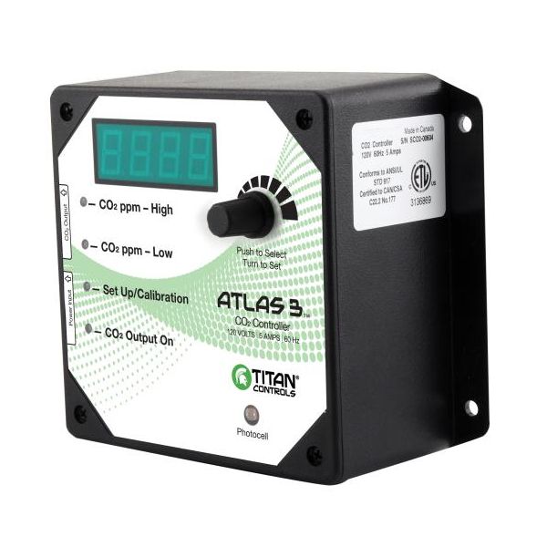 Titan Controls Atlas 3 -  Day-Night CO2 Monitor-Controller