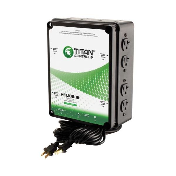 Titan Controls Helios 12 - 8 Light 240 Volt Controller with Dual Trigger Cords