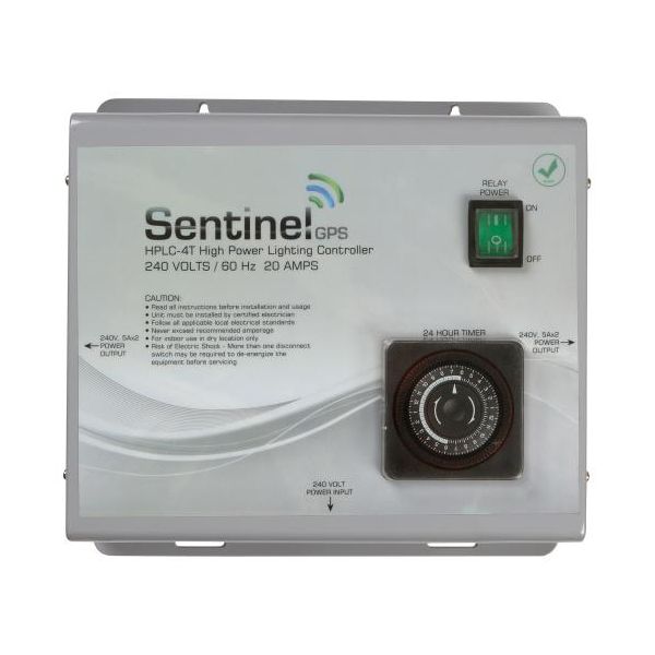 Sentinel GPS HPLC-4T High Power Lighting Controller 4 Outlet with Integrated Timer