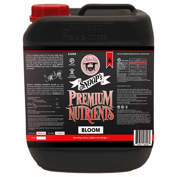 Snoop's Premium Nutrients Bloom A Circulating 10 Liter (Hydro Recirculating)