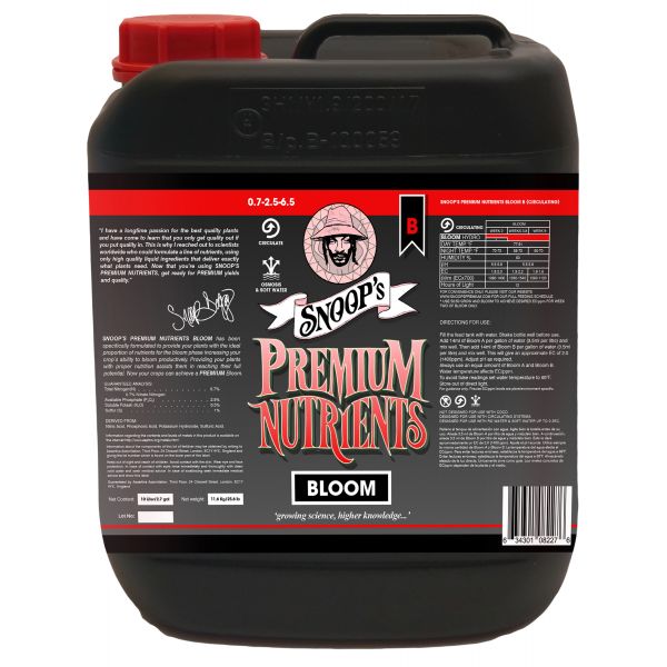 Snoop's Premium Nutrients Bloom B Circulating 10 Liter (Hydro Recirculating)