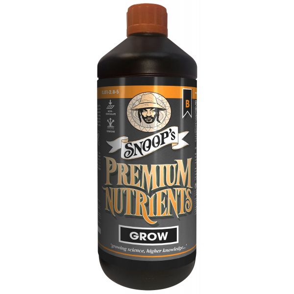 Snoop's Premium Nutrients Grow B Non-Circulating 1 Liter (Soil and Hydro Run To Waste)