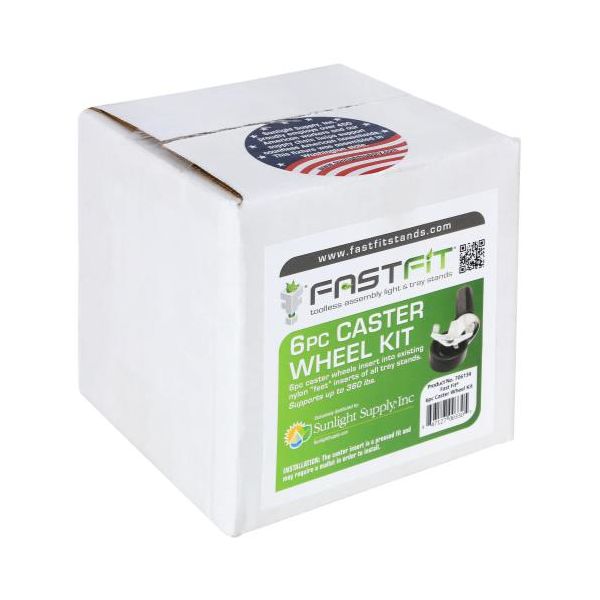 Fast Fit Caster Wheels - 6 pc