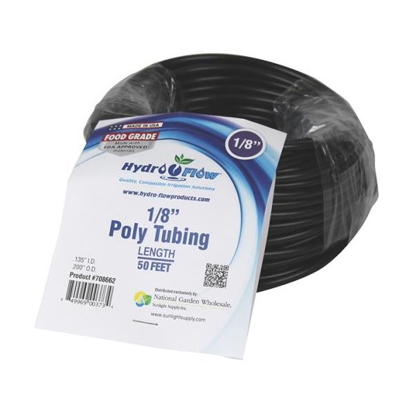 Hydro Flow Poly Tubing .200 OD x .135 ID 50 ft