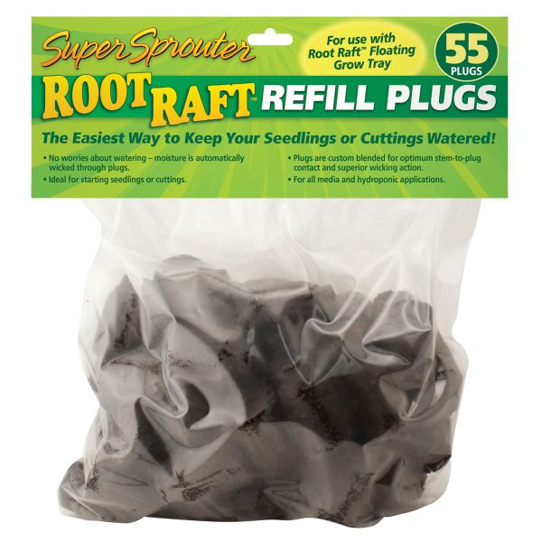 Super Sprouter Root Raft Replacement Plugs 55 ct