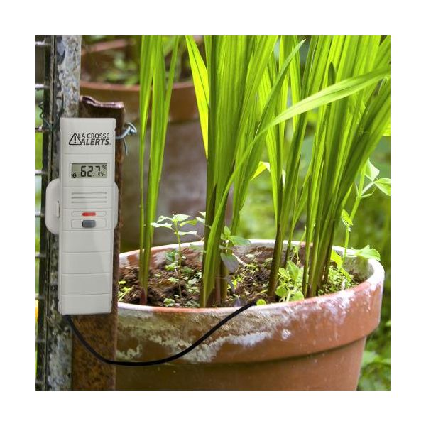 La Crosse Alerts Remote Temperature and Humidity Monitoring w- 6 ft Detachable Wet Temperature Probe