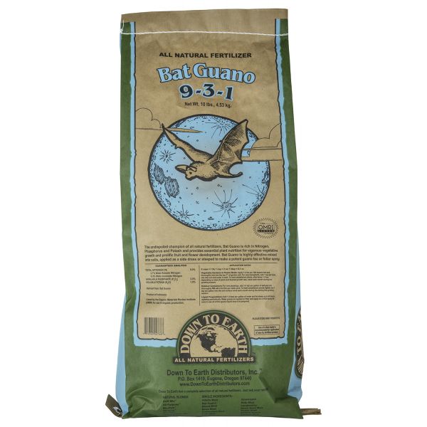 Down To Earth High Nitrogen Bat Guano - 10 lb