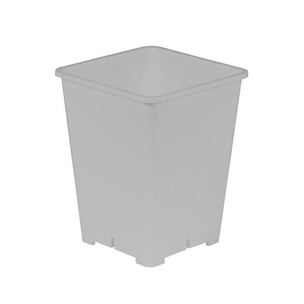 Gro Pro Premium White Square Pot 6 in x 6 in x 8 in