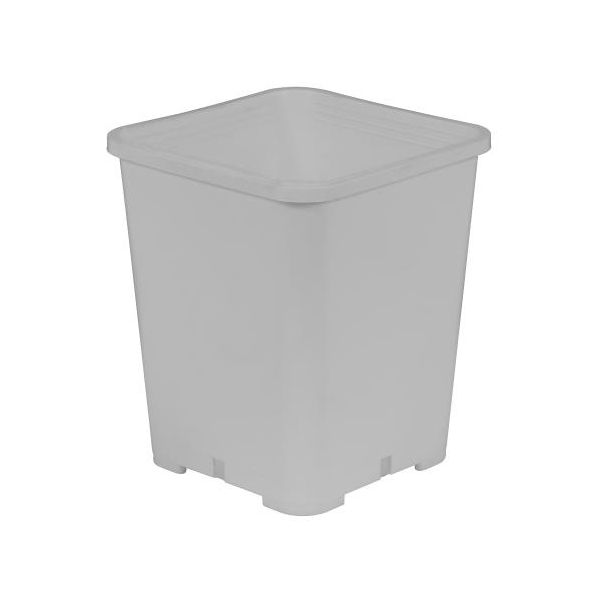 Gro Pro Premium White Square Pot 7 in x 7 in x 9 in