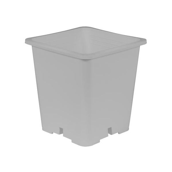 Gro Pro Premium White Square Pot 9 in x 9 in 10.5 in