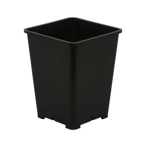 Gro Pro Premium Black Square Pot 6 in x 6 in x 8 in