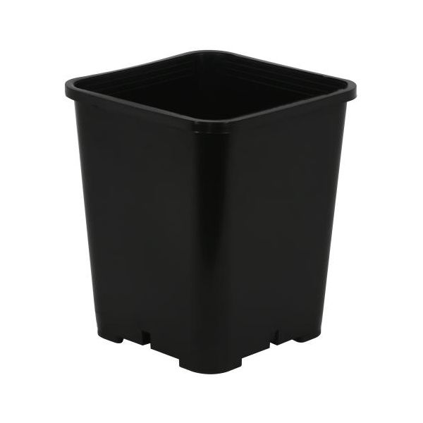 Gro Pro Premium Black Square Pot 7 in x 7 in x 9 in