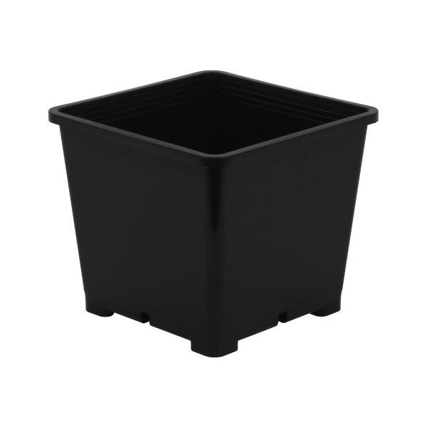 Gro Pro Premium Black Square Pot 8 in x 8 in 7.5 in