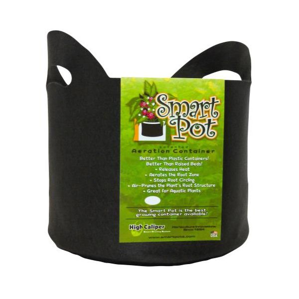 Smart Pot Black 3 Gallon with handles