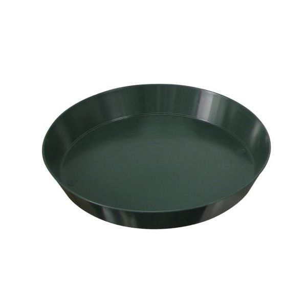 Green Premium Plastic Saucer 12 in