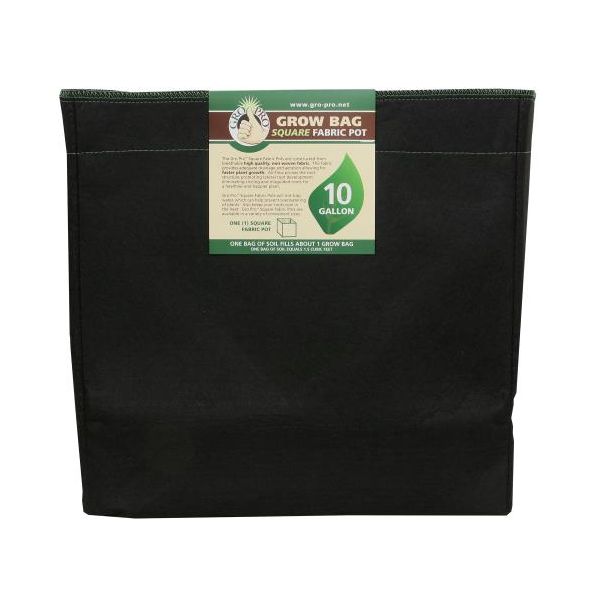 Gro Pro Square Fabric Pot 10 Gallon