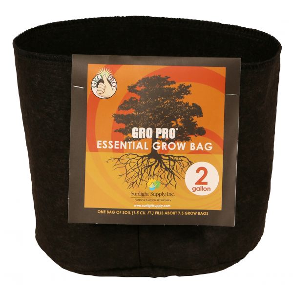 Gro Pro Essential Round Fabric Pot 2 Gallon