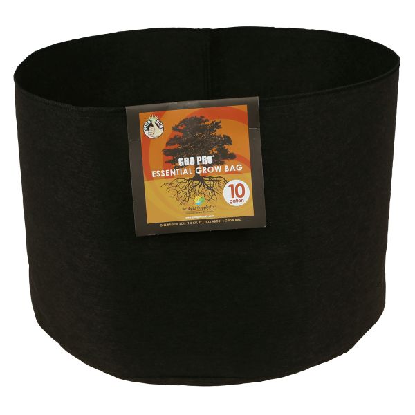 Gro Pro Essential Round Fabric Pot 10 Gallon