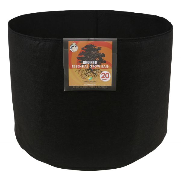 Gro Pro Essential Round Fabric Pot 20 Gallon