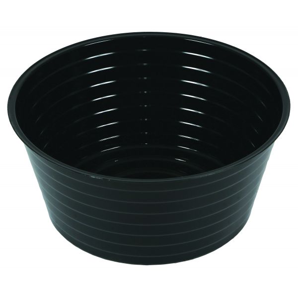 Gro Pro High Wall Black Vinyl Saucer 8 in