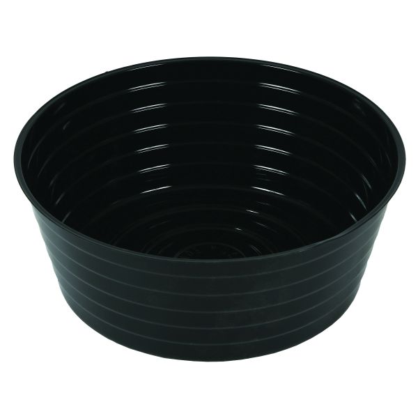 Gro Pro High Wall Black Vinyl Saucer 10 in