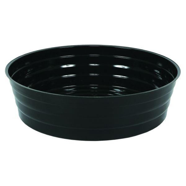 Gro Pro High Wall Black Vinyl Saucer 12 in