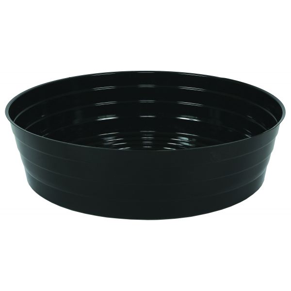 Gro Pro High Wall Black Vinyl Saucer 14 in