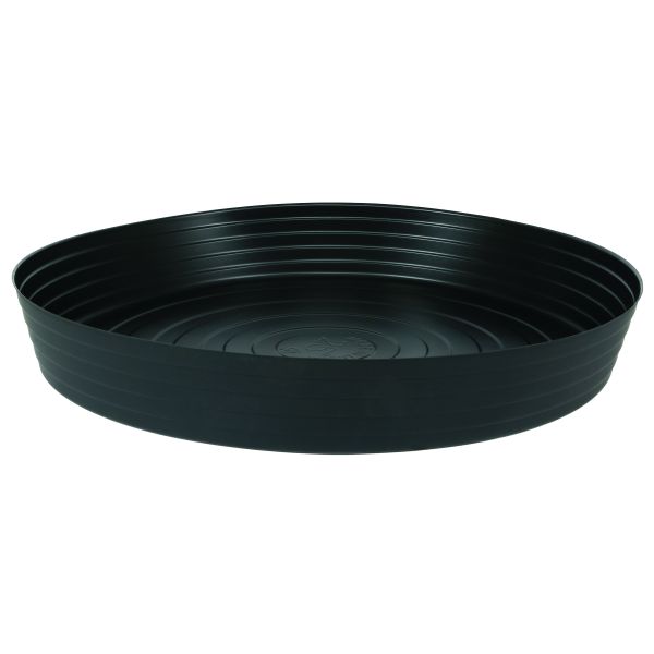 Gro Pro High Wall Black Vinyl Saucer 25 in