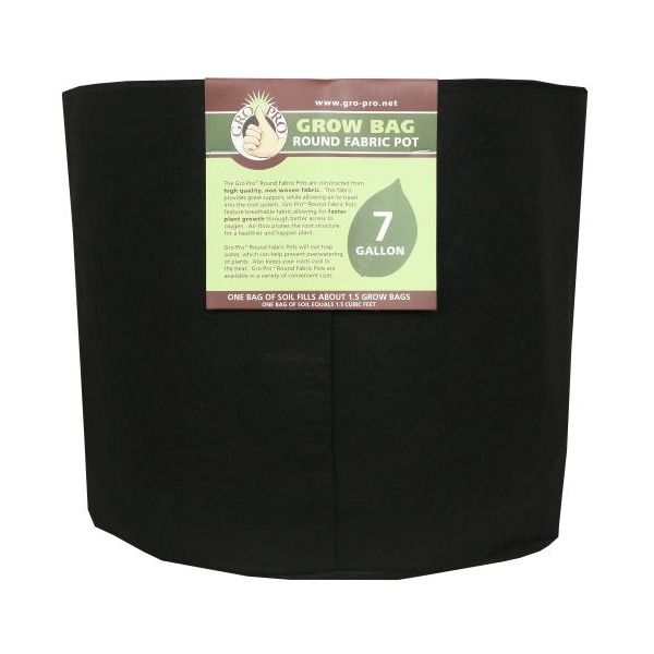 Gro Pro Round Fabric Pot 7 Gallon