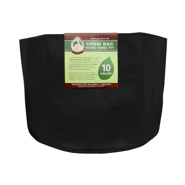 Gro Pro Round Fabric Pot 10 Gallon