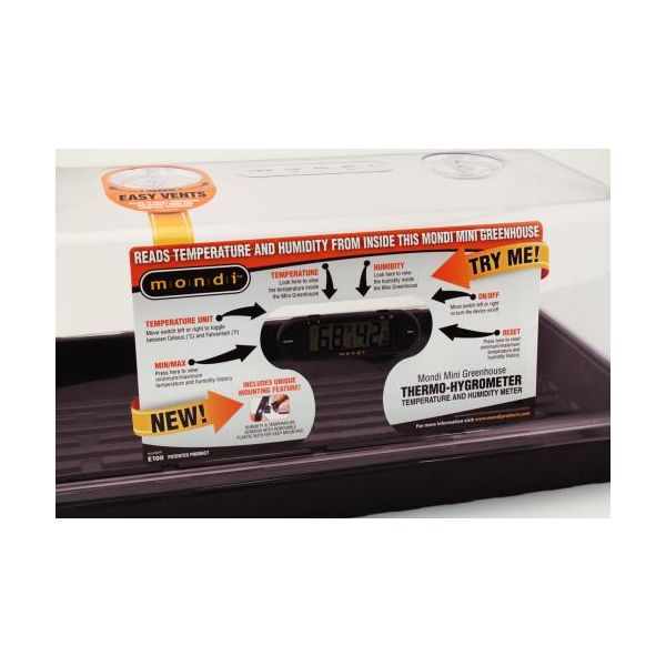 Mondi Mini Greenhouse Thermo-Hygrometer