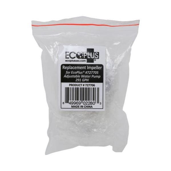 EcoPlus Adjustable Water Pump 291 GPH Replacement Impeller