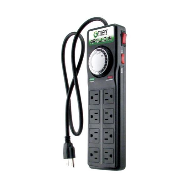 Titan Controls Apollo 14 - 8 Outlet Power Strip with Timer