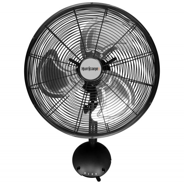 Hurricane Pro High Velocity Oscillating Metal Wall Mount Fan 16 in