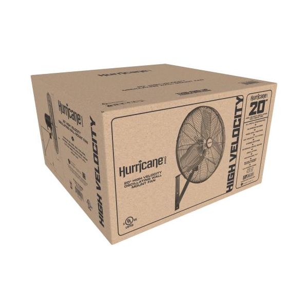 Hurricane Pro Commercial Grade Oscillating Wall Mount Fan 20 in