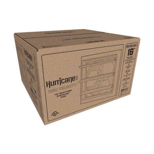 Hurricane Pro Shutter Exhaust Fan 16 in