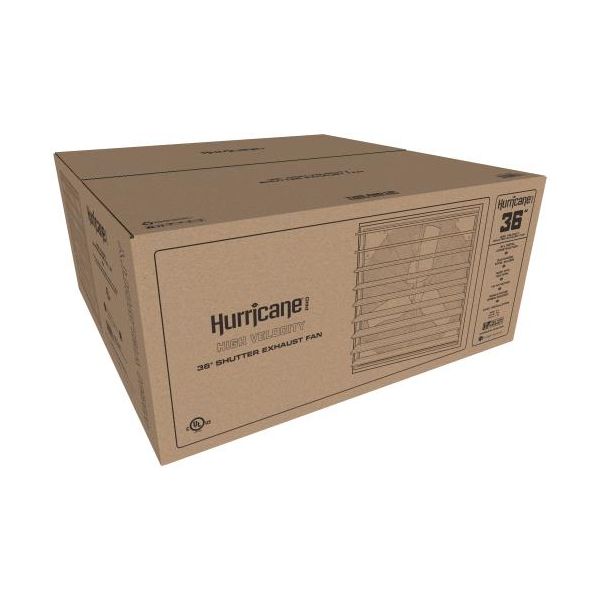 Hurricane Pro Shutter Exhaust Fan 36 in