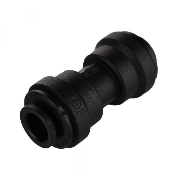 Ideal H2O JG Quick Connect Fitting - Straight - 1-4 in - Black (10-Bag)