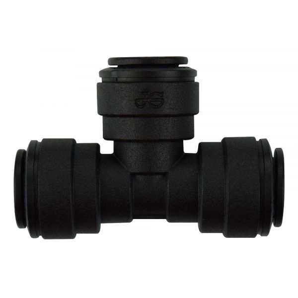 Ideal H2O JG Quick Connect Fitting - Tee - 3-8 in - Black (10-Bag)