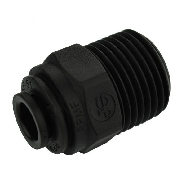 Ideal H2O JG Quick Connect Reducer Fitting - 1-4 in to 3-8 in NPTF - Black (10-Bag)