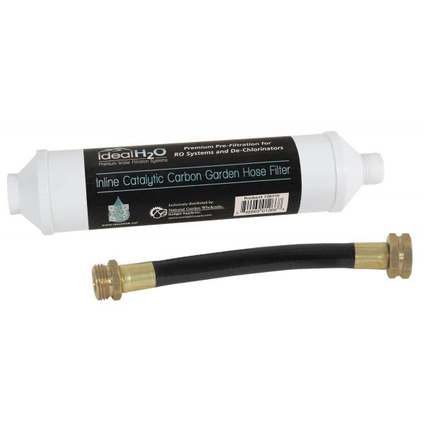 Ideal H2O Inline Garden Hose Filter w- Catalytic Carbon