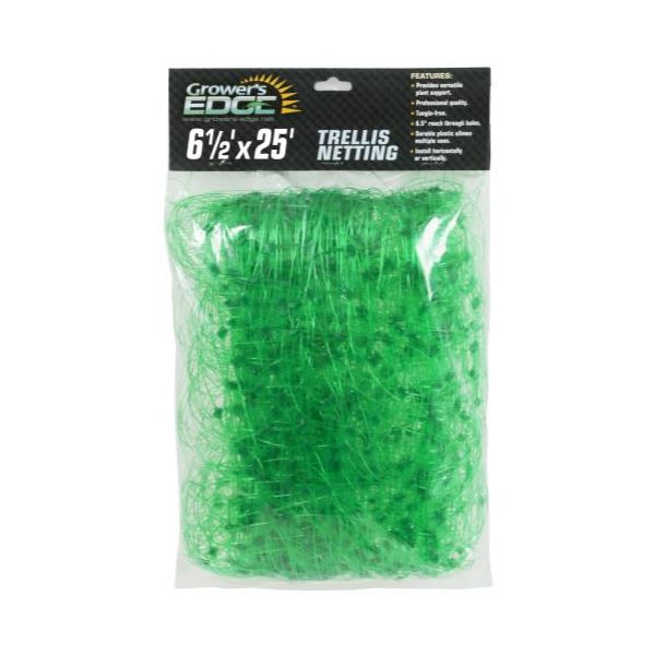 Grower's Edge Green Trellis Netting 6 ft x 25 ft