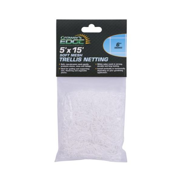 Grower's Edge Soft Mesh Trellis Netting 5 ft x 15 ft