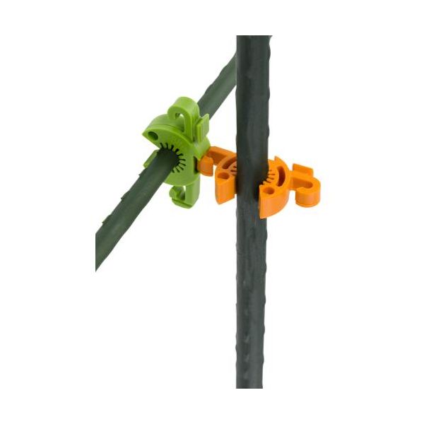 Grower's Edge C-Bite Stake Coupler #10 - Orange